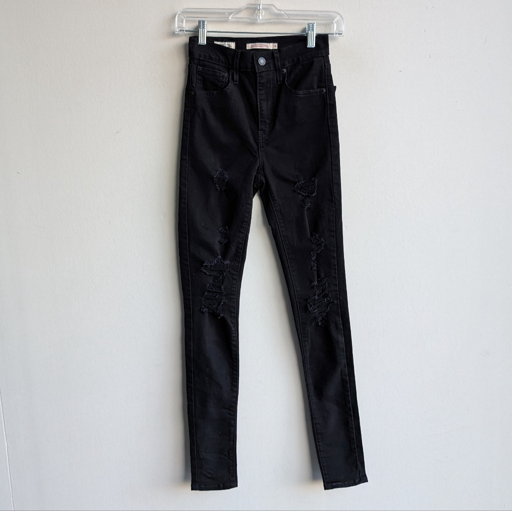 Levi's Mile High Super Skinny Distressed Jeans
